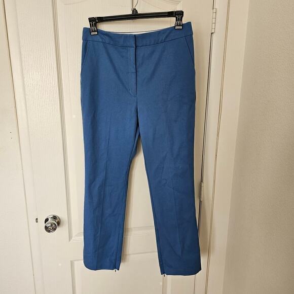 Derek Lam 10 Crosby Malika Slim Slit Pant Blue Size 12 - Picture 4 of 10